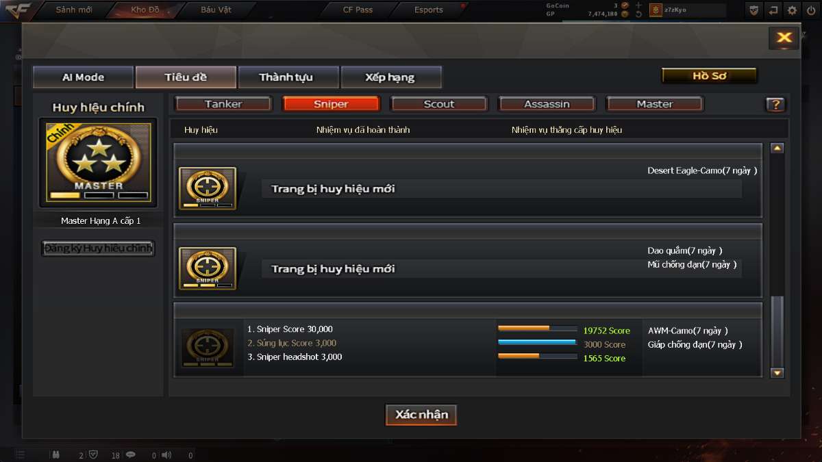 shop acc cf uy tin gia re